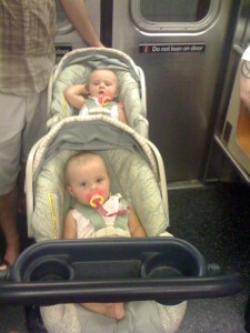 Strollers on the Subway