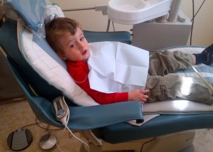 Max's first cleaning at the dentist - he loved it and talked about it for weeks