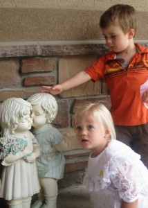 Maya thought the statue was crying, Max told them 'that's ok'